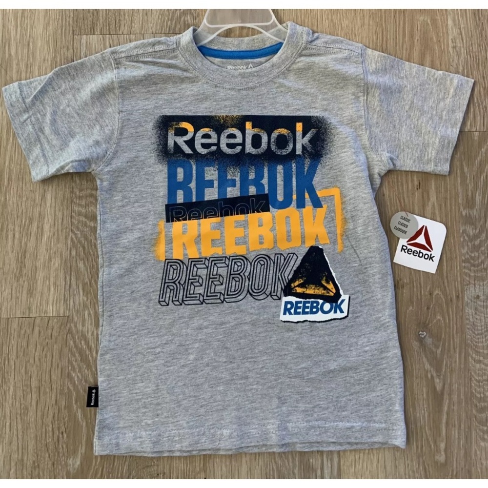 (NWT) Reebok Boy’s Size 4/5 Gray Casual Short Sleeve Tee Shirt